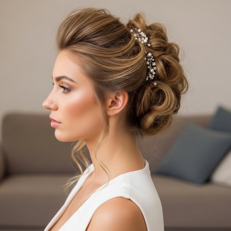 acconciatura da sposa mestre mimosa hair style