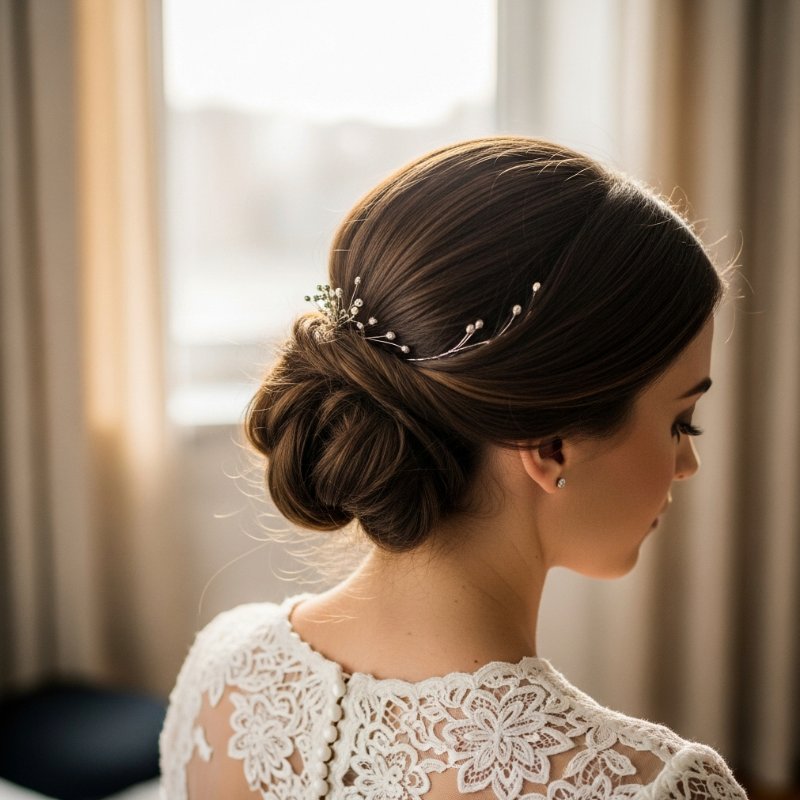 acconciatura sposa mestre mimoza hairstyle
